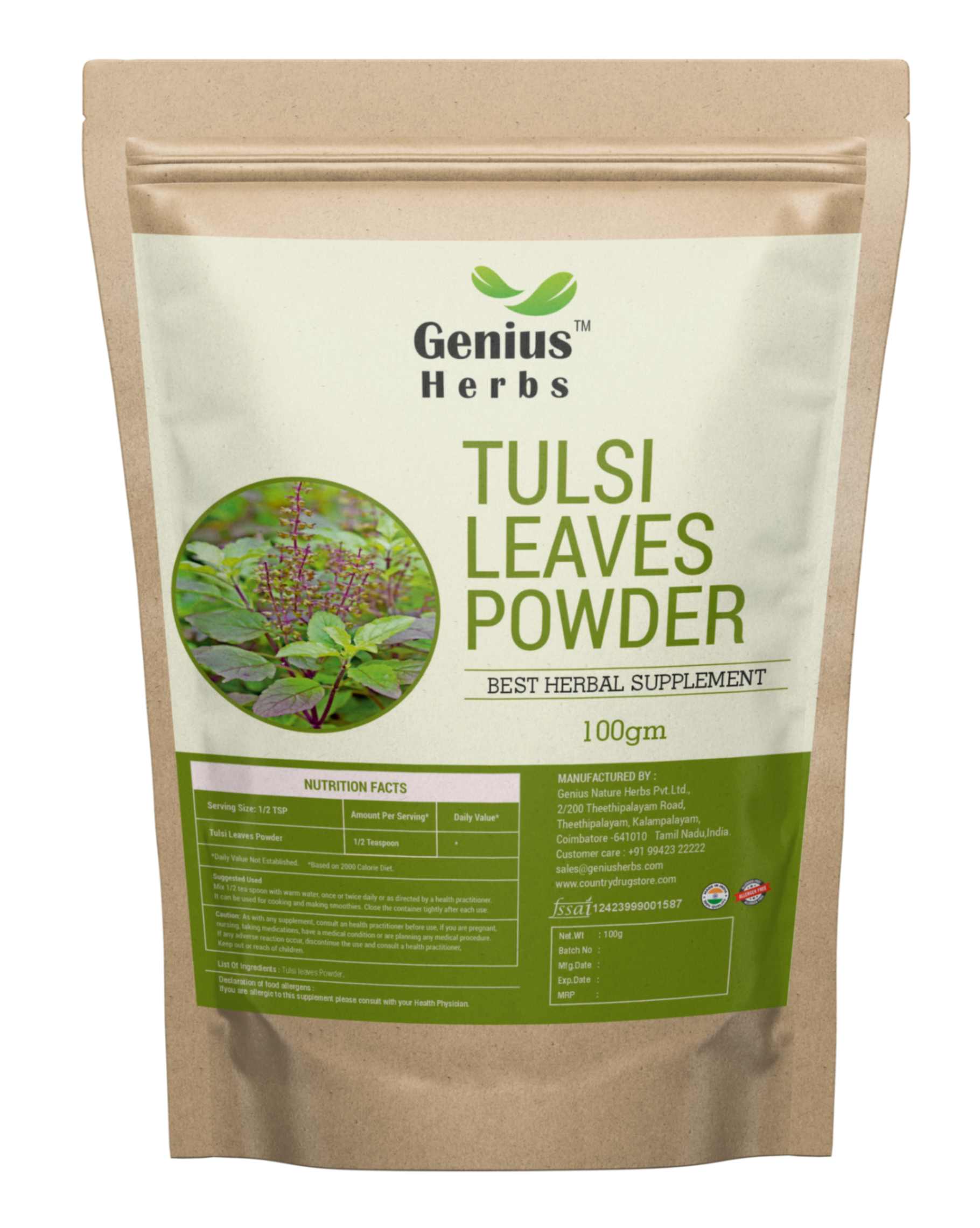 Tulsi or Holy Basil Wholesale Manufacturer & Supplier in India